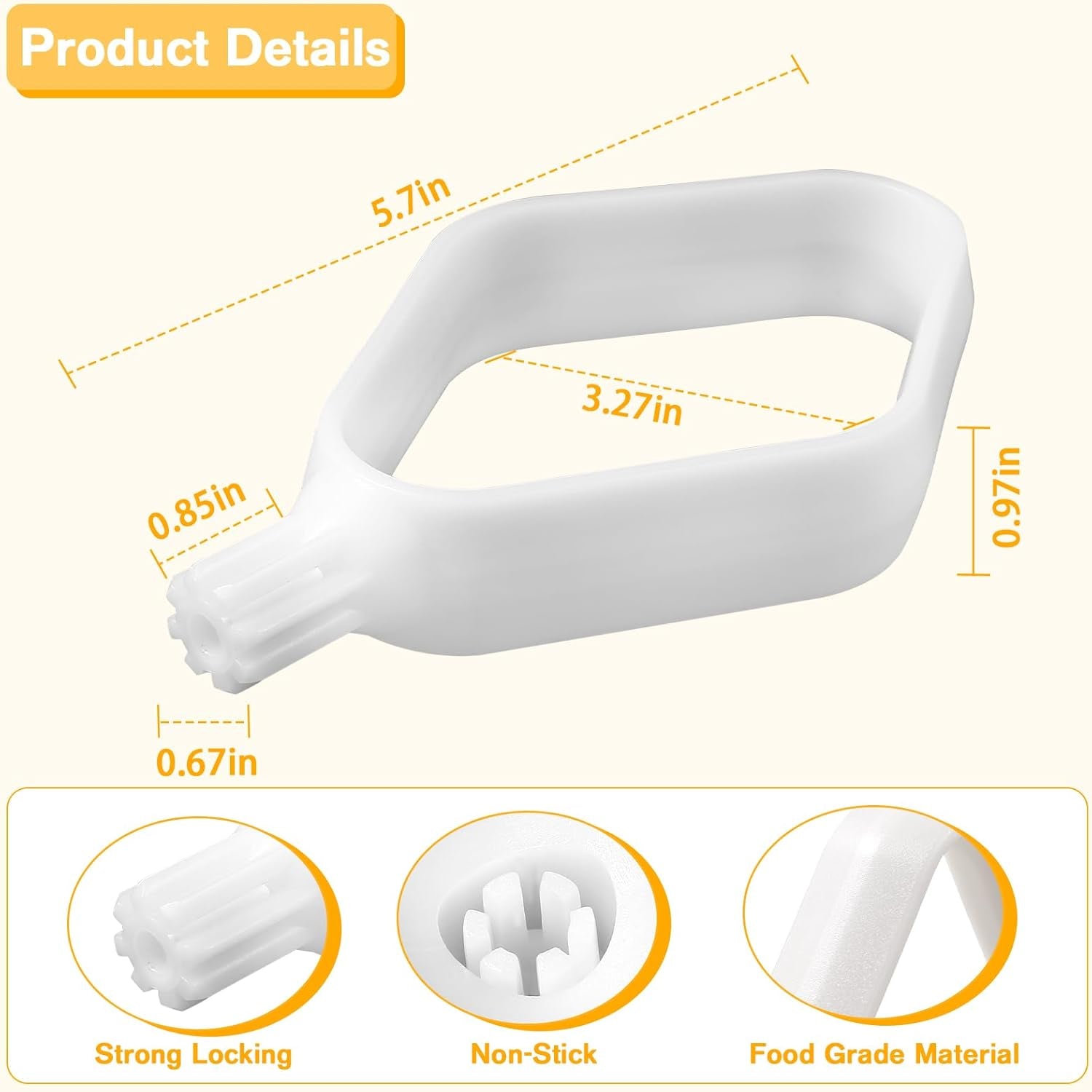 Mixer Cookie Paddles for BOSCH Universal and Universal plus Stand Mixers Attachments Cake Paddles Replacement Parts (2 Pack)