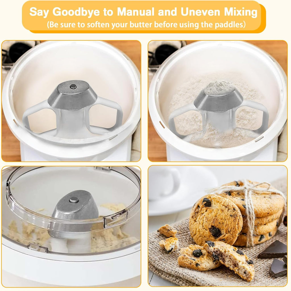 Mixer Cookie Paddles for BOSCH Universal and Universal plus Stand Mixers Attachments Cake Paddles Replacement Parts (2 Pack)