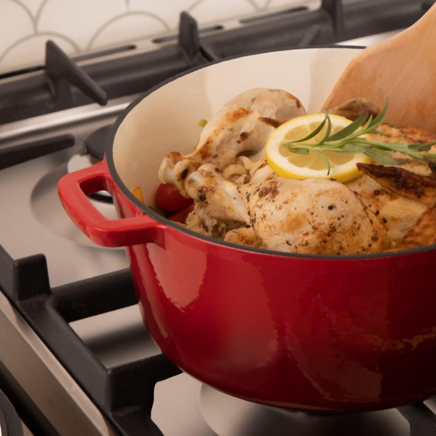 Elevate Your Cooking with the 2-In-1 Pre-Seasoned Cast Iron Dutch Oven and Skillet Lid - 5 Qt Versatile Cookware for Perfect Bread, Casseroles, and More