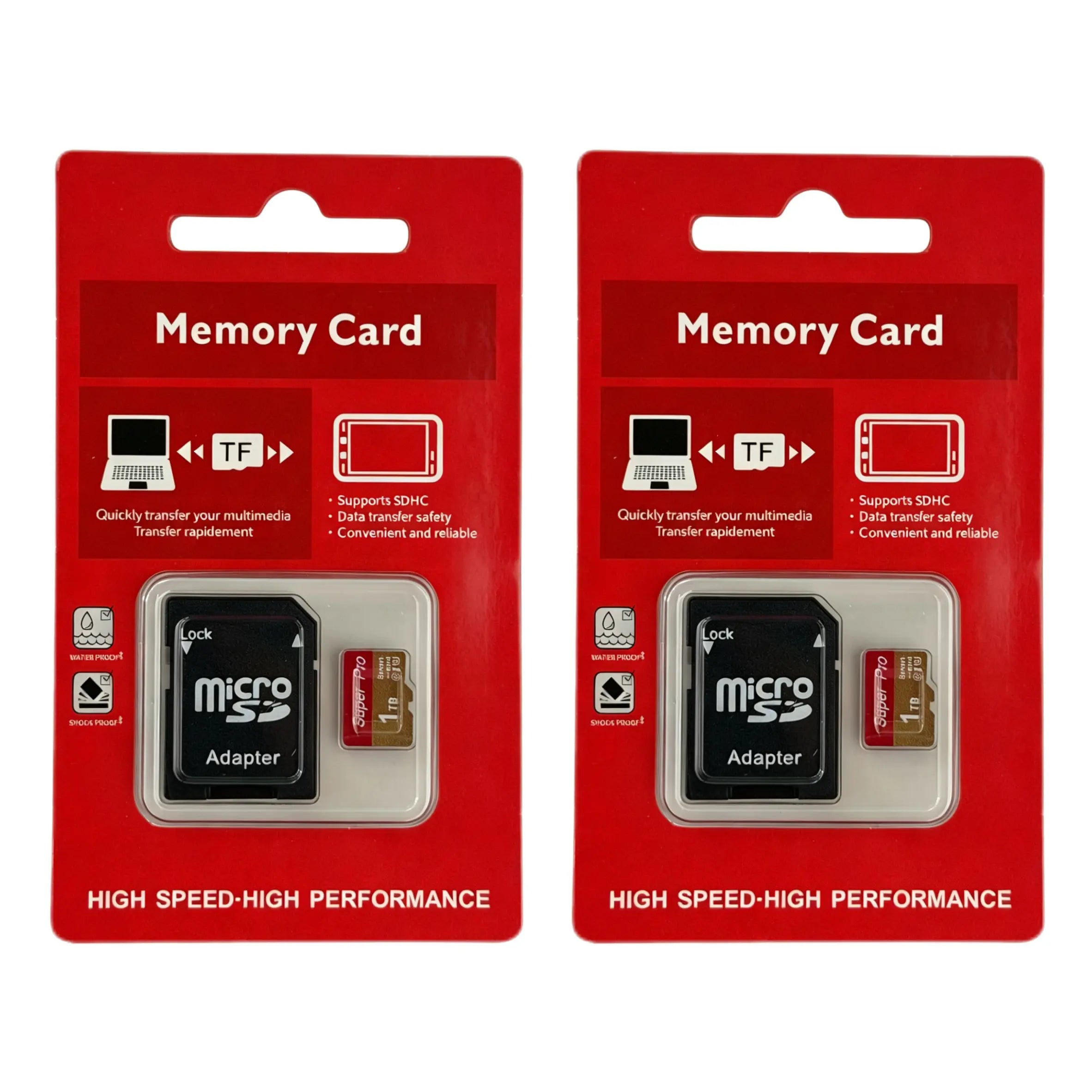 2-Pack 1TB Micro SD Card Memory Card Bundle - Universal Storage Expansion with SD Adapter for Phone Tablet Camera GPS Switch.#Summervibes #Fathersdaygift