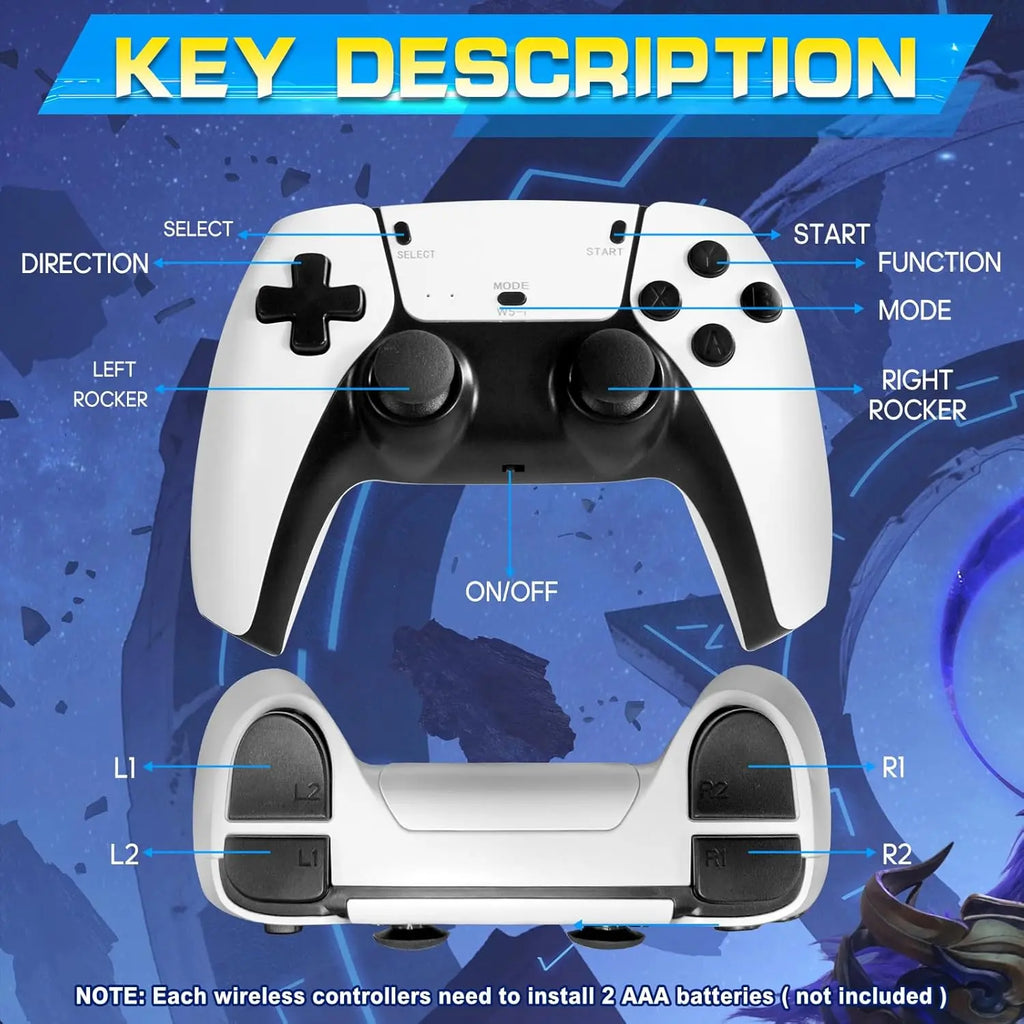 Experience Gaming Like Never Before with the 2026 New Video Gamepad Console - Over 20,000 Classic Games, Wireless Joystick, and Stunning 4K HDMI Output!