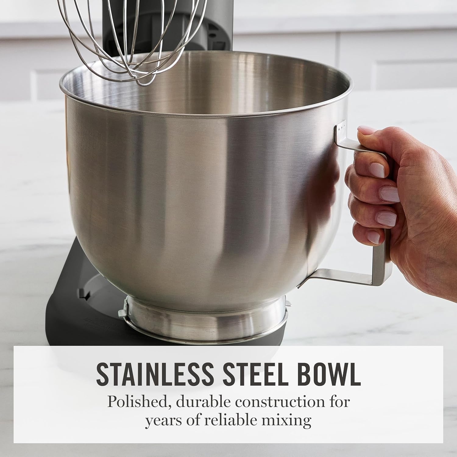 5.3Qt Stand Mixer, 12-Speed Tilt-Head Electric Kitchen Mixer with Stainless Steel Bowl, Dough Hook, Whisk & Beater, Splash Guard, Ideal for Baking Bread, Cake & Whipping, Caviar Gray